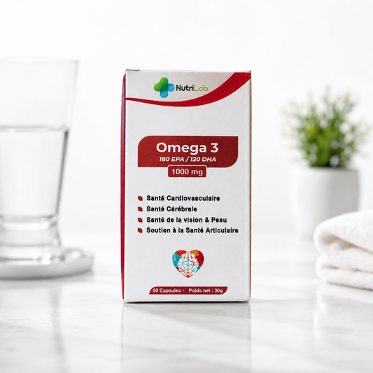 Oméga 3 1000 mg – 180 EPA / 120 DHA | 60 Capsules