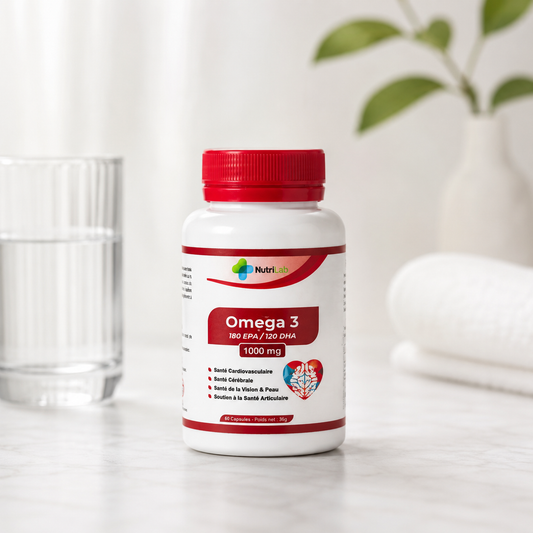 Oméga 3 1000 mg – 180 EPA / 120 DHA | 60 Capsules