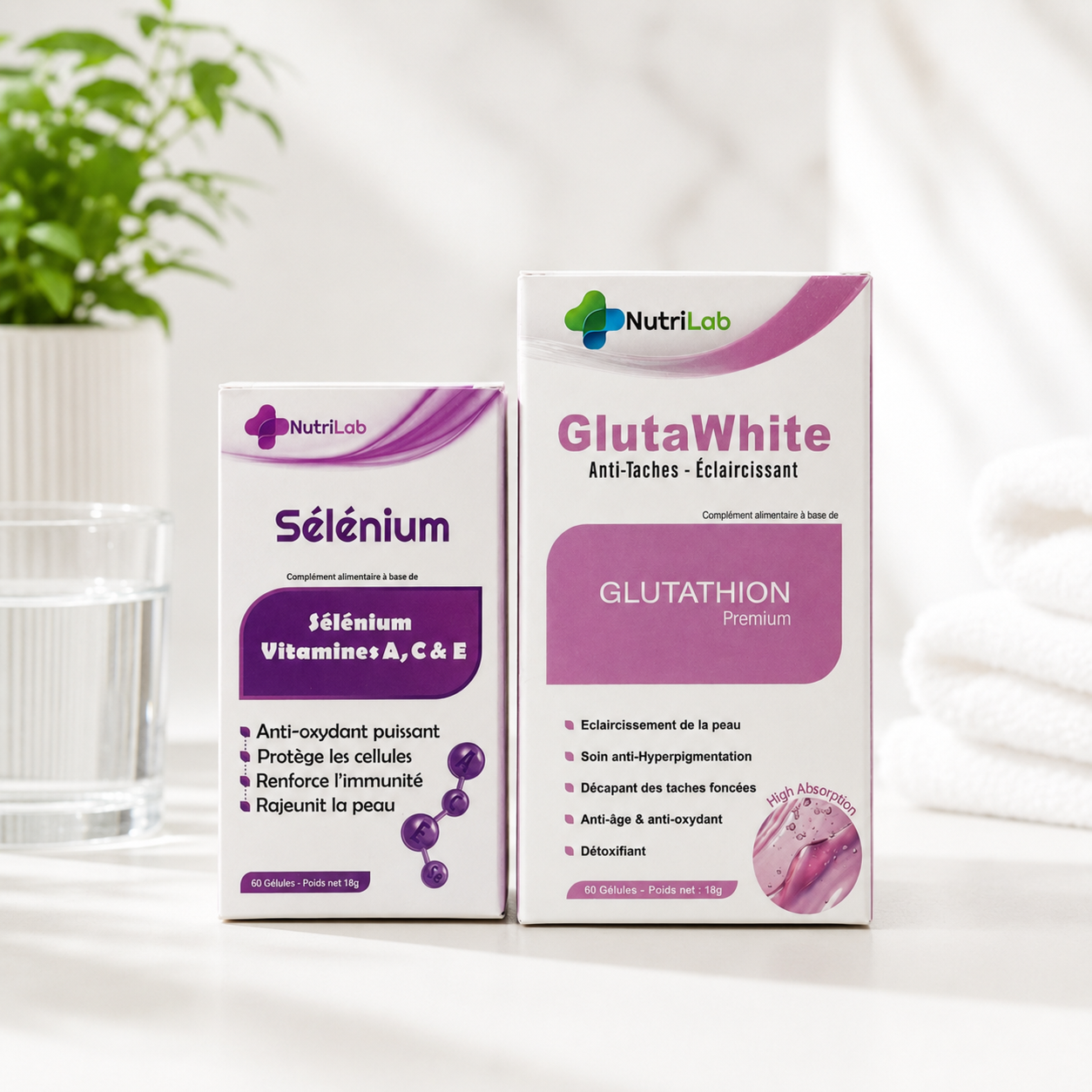 GlutaWhite – Glutathion Premium Anti-Taches